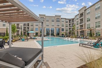 Resort-style swimming pool